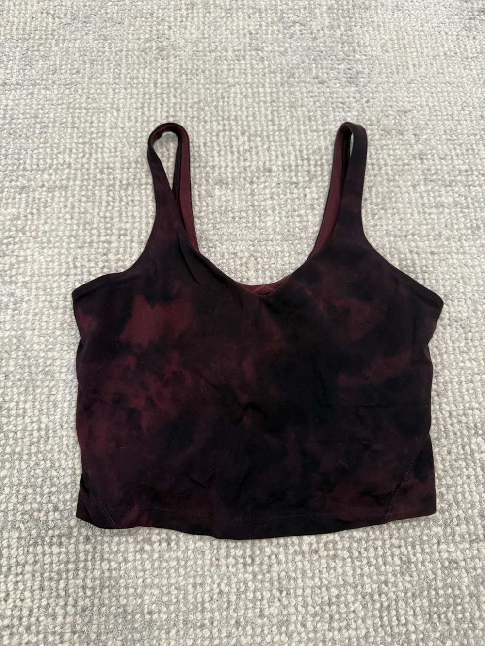 lululemon athletica Burgundy Tie-Dye Align Tank